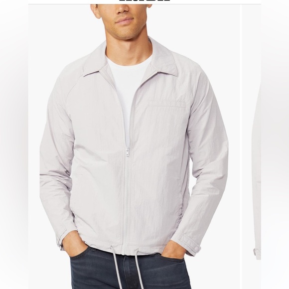 PAIGE Torin Crinkle Jacket Gray Zip Up lightweight Jacket men’s medium NWT - Picture 1 of 4
